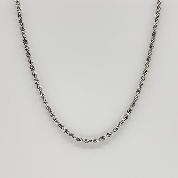 Janna silver rope chain necklace