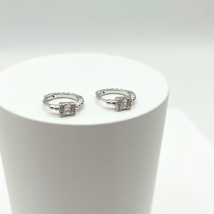 Miri sterling silver mini hoop earrings