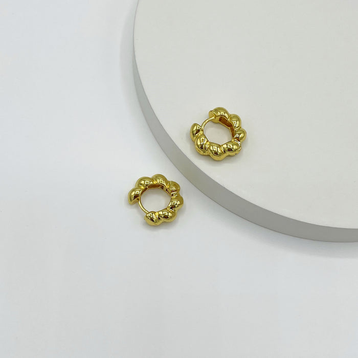 Lys 18k gold plated hoop earrings