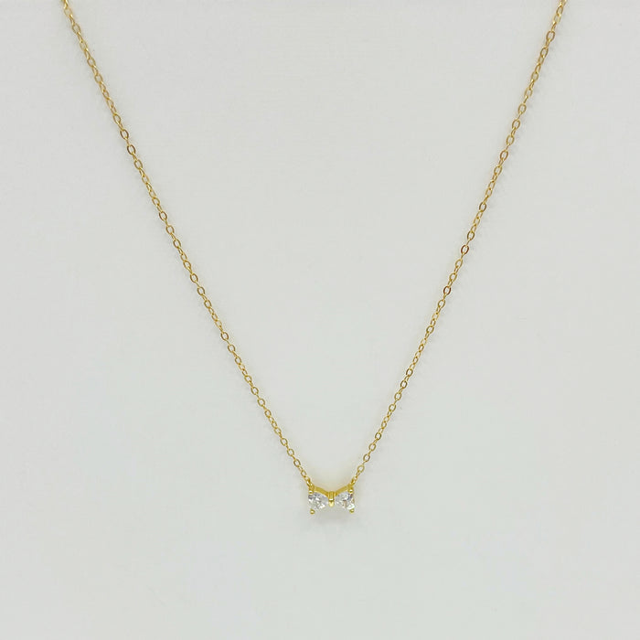 Iris 14k gold plated minimal necklace