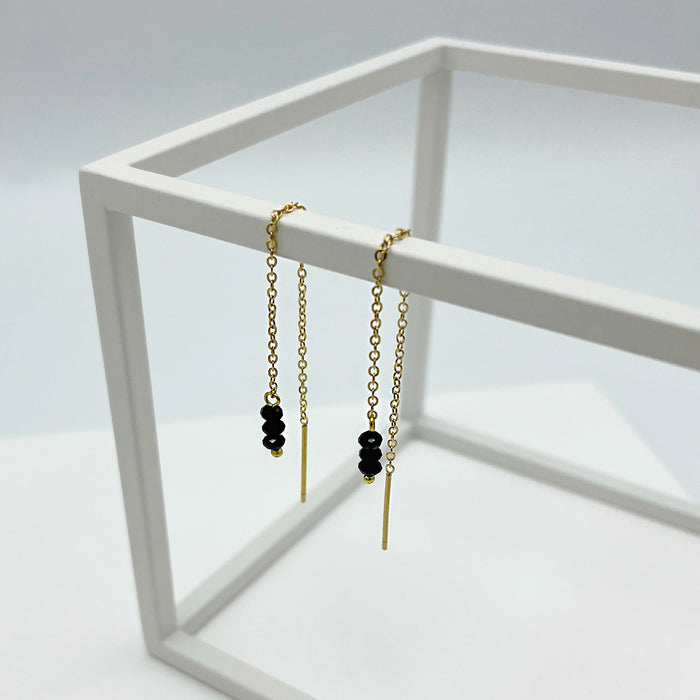 Karolyn 18k gold plated threader earrings