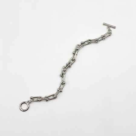 Silver chunky chain link bracelet 