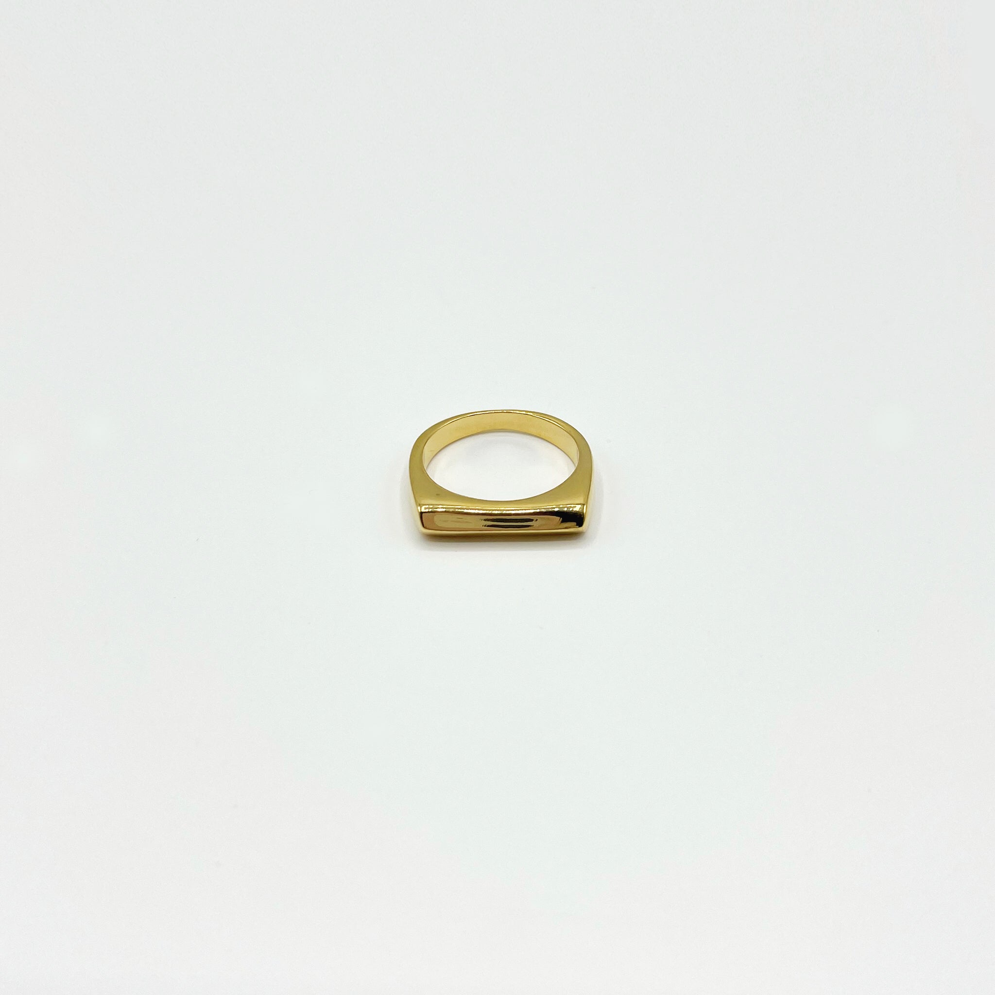 18k gold plated geometric ring