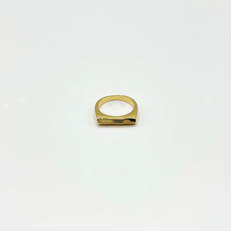 18k gold plated geometric ring