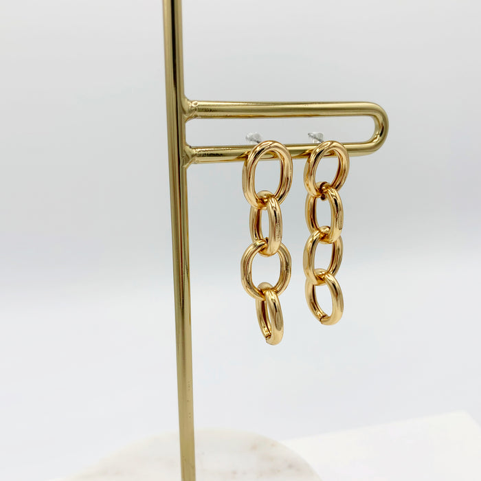 Isla chain link drop earrings