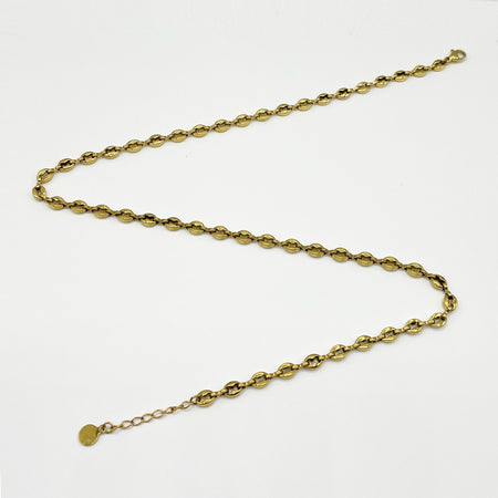 14k gold plated chunky chain necklace 